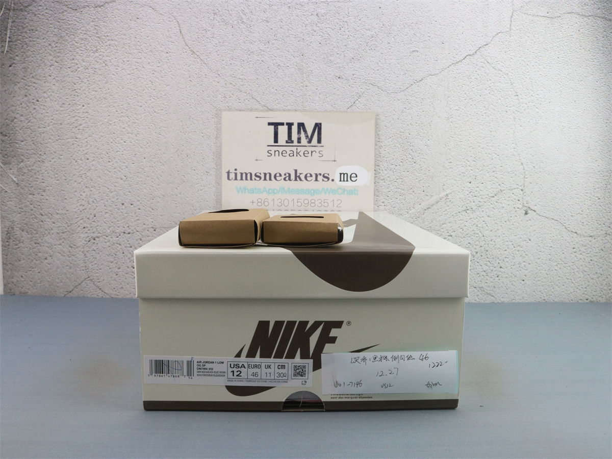 LJR Batch Travis Scott x Air Jordan 1 Low OG Velvet Brown DM7866 202